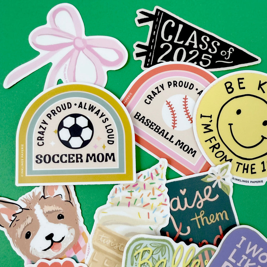 Vinyl Sticker - Baseball Mom Team Pack