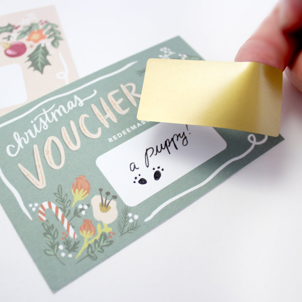 Scratch-off Vouchers - Christmas
