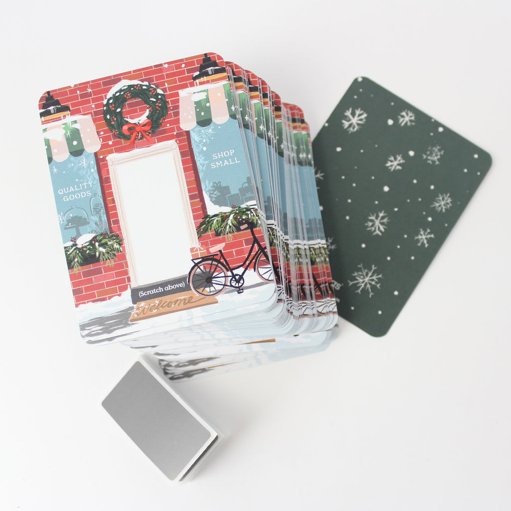 100 Customer Scratch Cards - Brick Winter Shop Small