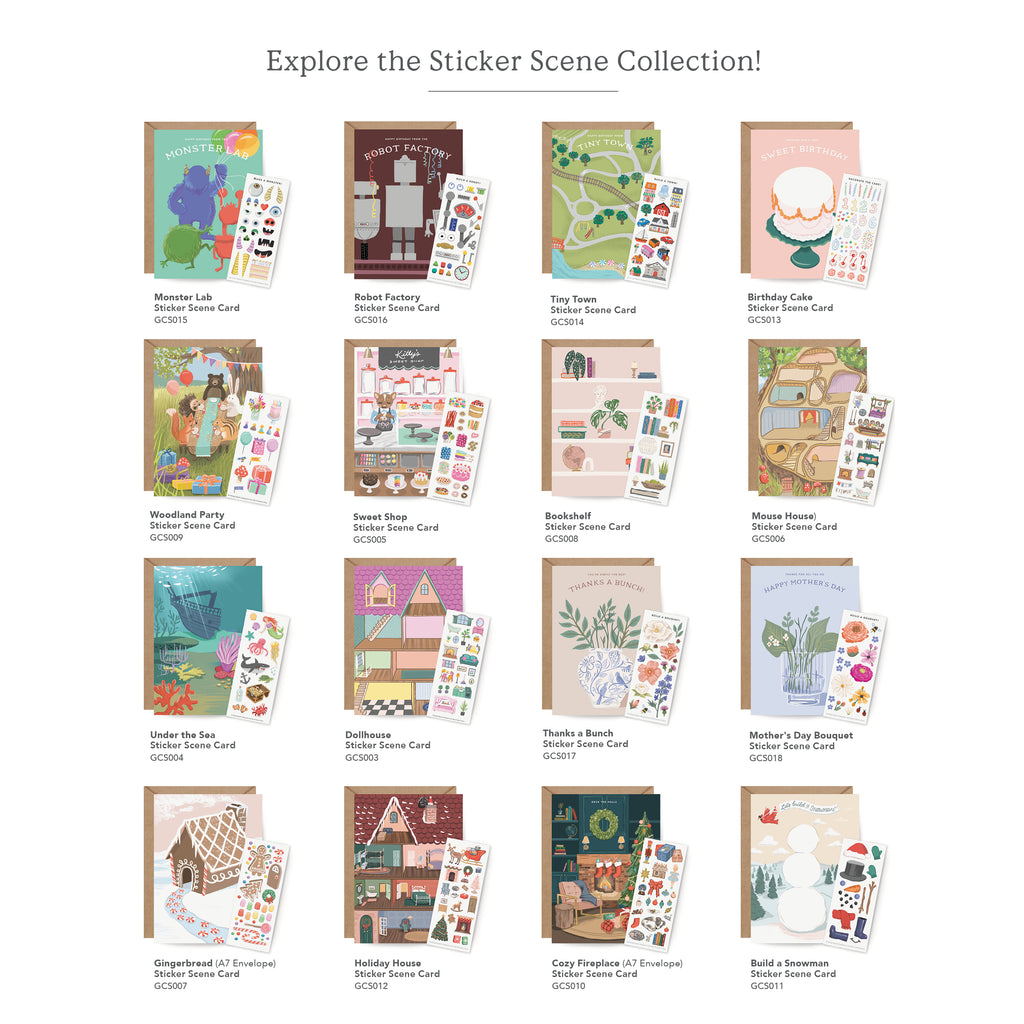 Sticker Scene Card - Under the Sea