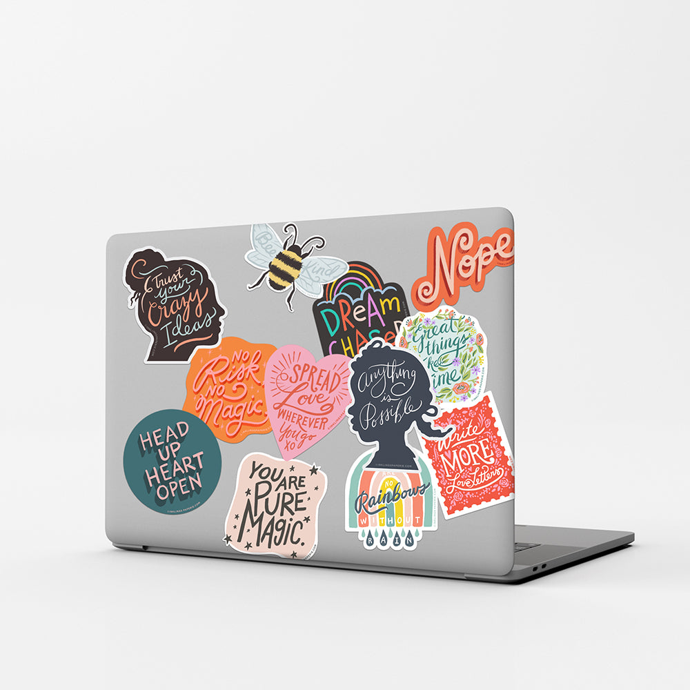 Head Up Vinyl Sticker - Inklings Paperie